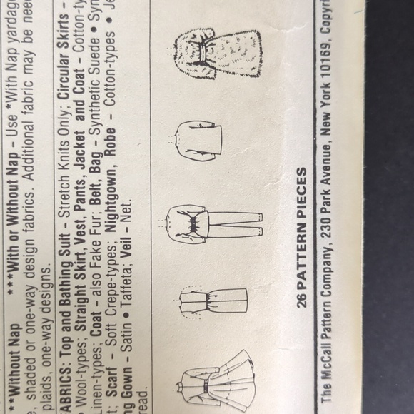 Vintage McCall's 8727 Brooke Shields Fashion Doll Clothing  Sewing Pattern - Picture 8 of 10